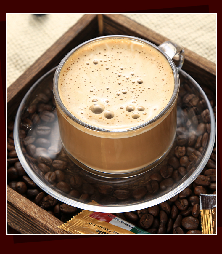 新品俄罗斯印尼torabika速溶咖啡意式卡布奇诺三合一500g