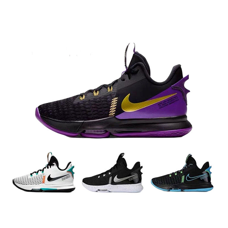 lebronwitness5见证5代篮球鞋防滑耐磨缓震实战气垫战靴荧光绿43