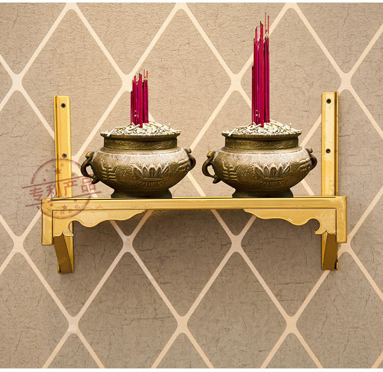 佛龛柜带门 挂墙 供台家用 佛龛立柜新款简约香炉架壁挂墙上免打孔