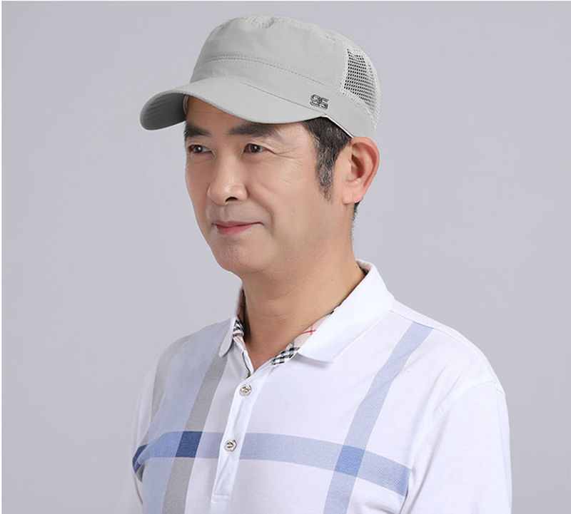 中老年夏天太阳帽男爸爸帽子洋气中老年夏季男夏天薄户外老年人单休闲
