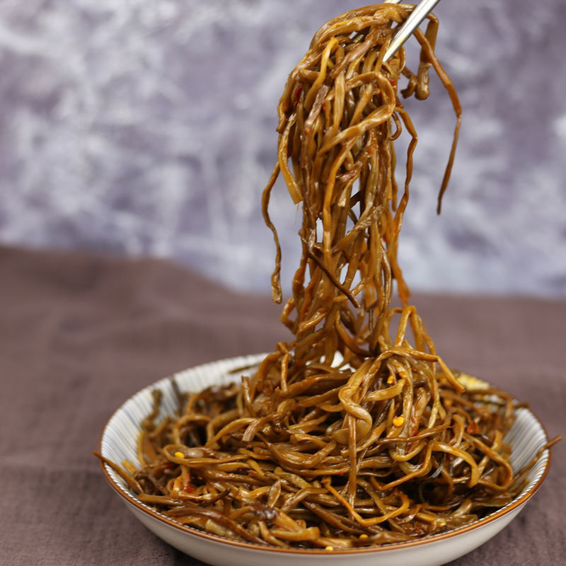 东北地瓜梗咸菜东北特产延边朝鲜工艺咸菜地瓜梗下饭菜拌地瓜梗地瓜梗