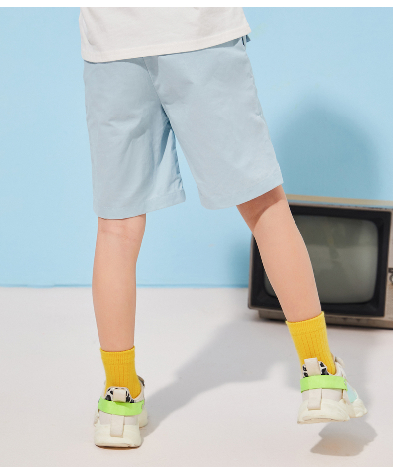 七匹狼男童短裤儿童2021夏季新款休闲裤小中大童清凉透气裤子男孩子五