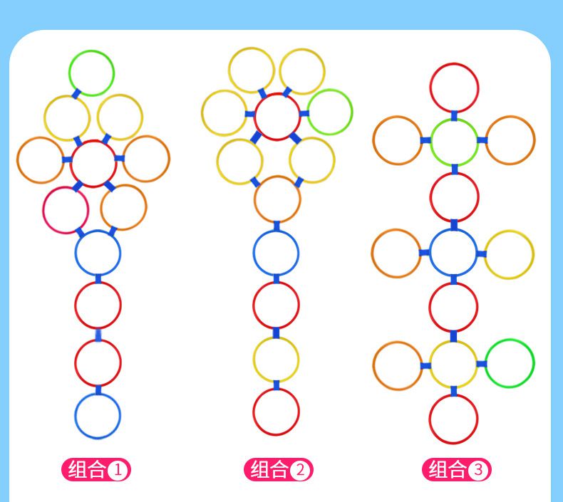 知鹿跳跳圈 幼儿园教具跳格子儿童体能训练器材体育户外感统玩具跳
