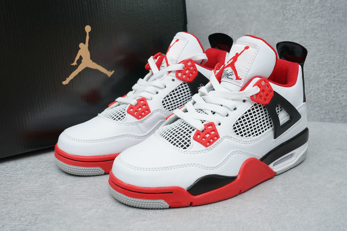 【官方旗舰店】红蓝鸳鸯篮球鞋乔4热熔岩情侣鞋大理石黎白水泥ow黑红