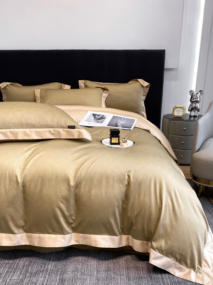 【闪电发货】达芬奇家纺 欧式轻奢200支匹马棉四件套100全棉床单被套