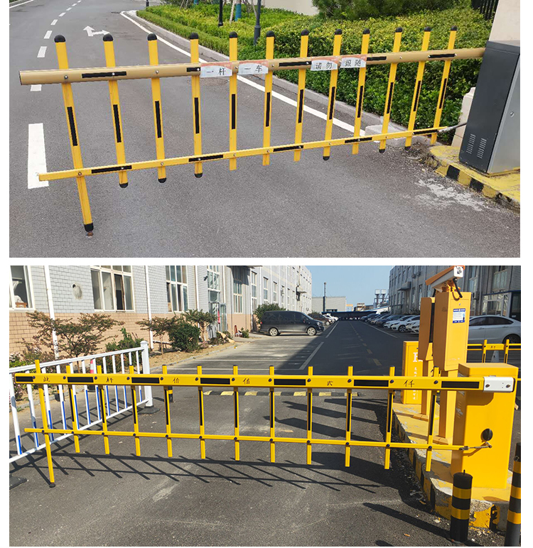 道闸栏杆栅栏杆小区门禁起落杆停车场收费升降八角栅栏道闸一体机