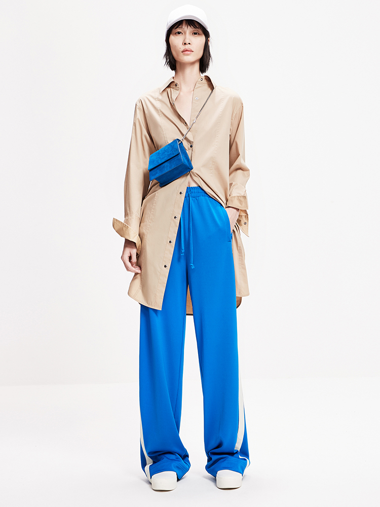 moco腰带一件式衬衫式连衣裙mai1drs047 摩安珂 本白色 s/160