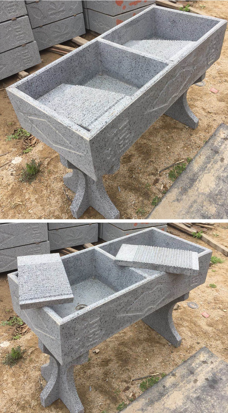 水泥洗衣池户外洗衣台盆带搓板一体式阳台家用组合仿大理石水磨石定制