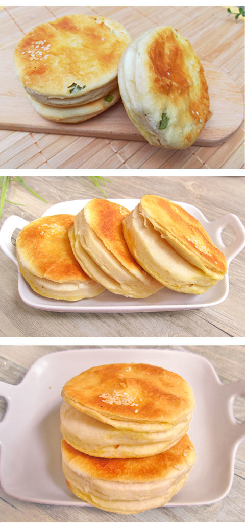 千层饼山东烧饼吊炉烧饼火烧烤饼缸贴锅贴白吉饼肉夹馍饼馒头花卷 圆