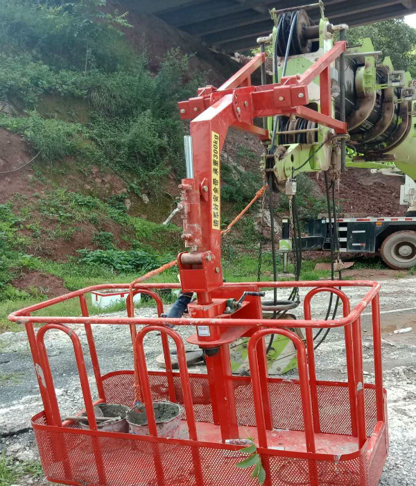 定制吊车吊篮吊框360度吊车顶框旋转360度吊车用吊篮免拆小钩支架12米