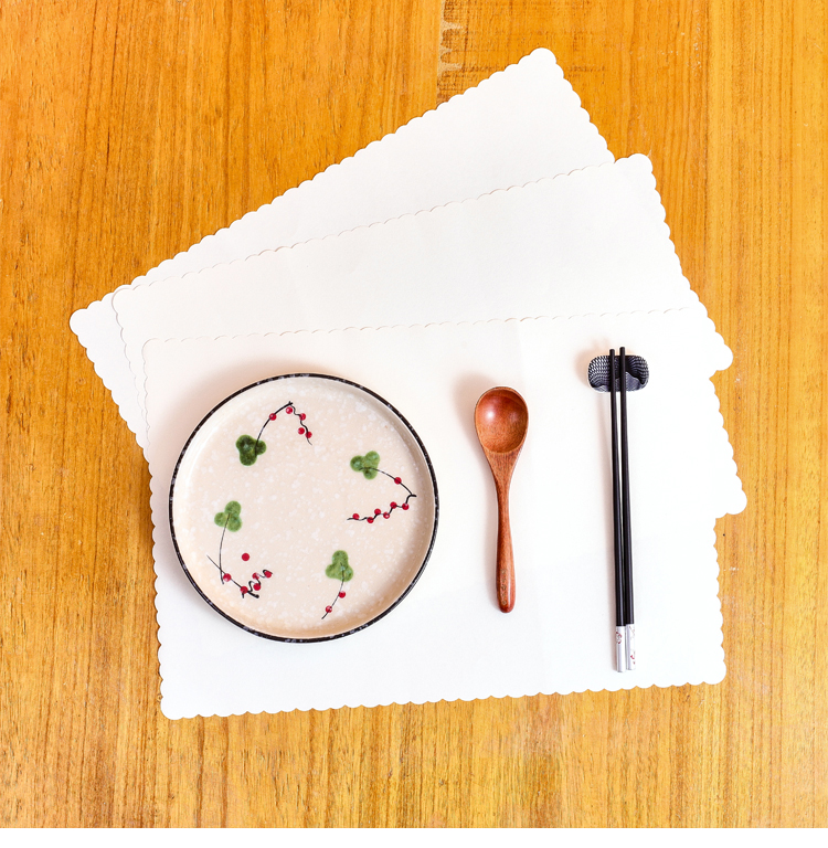 一次性餐垫餐纸日料店垫餐纸餐桌垫纸加厚吸水纸垫白色 专拍500张