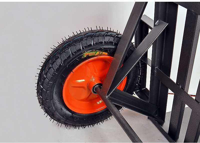 老虎车两轮手推车 加厚货车推拉重型拖车手拉车载重王搬运车 折叠～1.