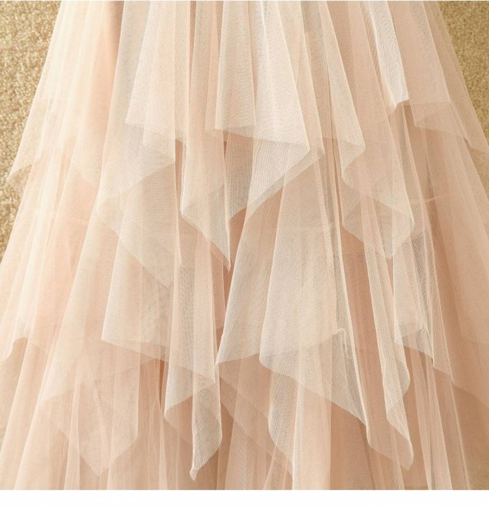 网红恒源祥同款不规则网纱裙女春夏韩版高腰百搭a字蓬蓬裙纱裙中长款