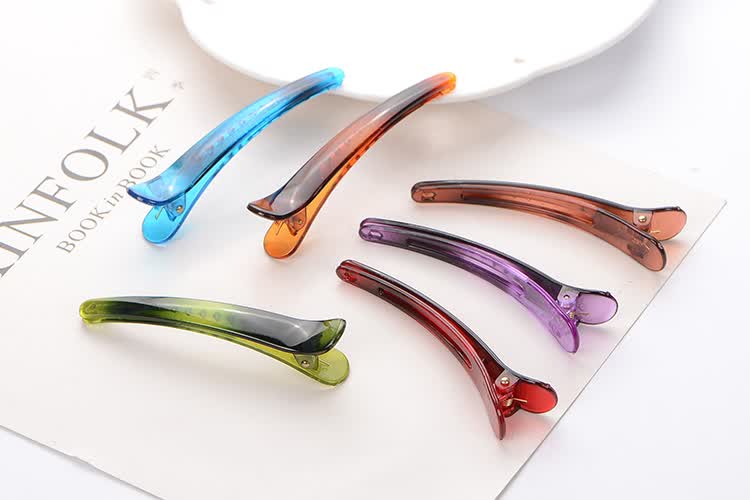 brangdy 塑料鸭嘴夹简约弹簧夹韩版边夹顶夹理发店用发夹发卡刘海夹