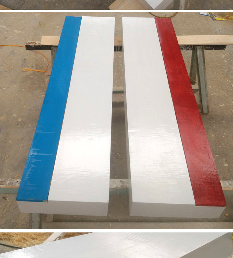 沙坑起跳板学校田径训练比赛木质立定助跳板橡皮泥立定跳远板 钢板