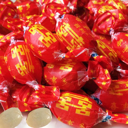 喜糖双喜硬糖老式水果糖原味传统散装婚礼糖果80后怀旧休闲零食 婚礼