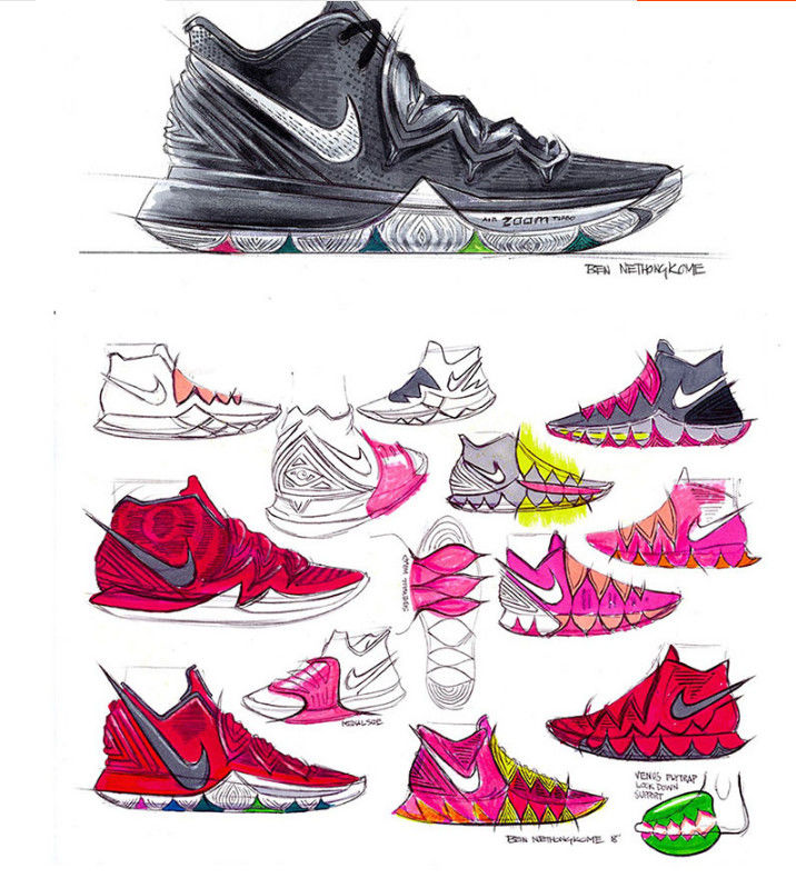 欧文5代篮球鞋kyire 5欧文7代鸳鸯黑白男女实战气垫运动耐磨球鞋 5