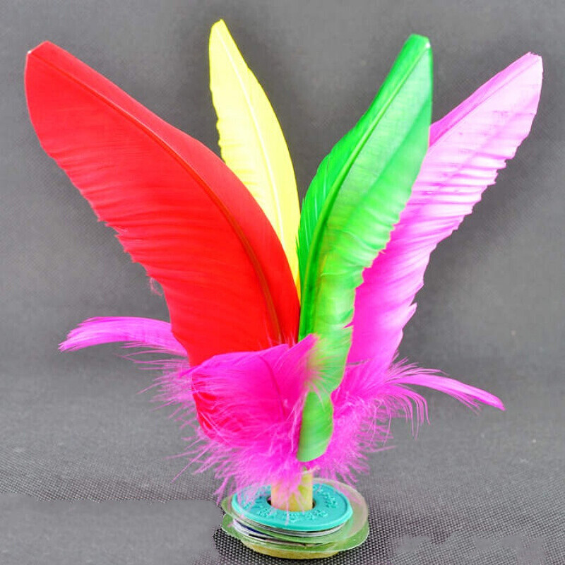 大白毽丹东金翎比赛毽球健身儿童小学生毽子大白毽鸡毛毽子毽球耐踢