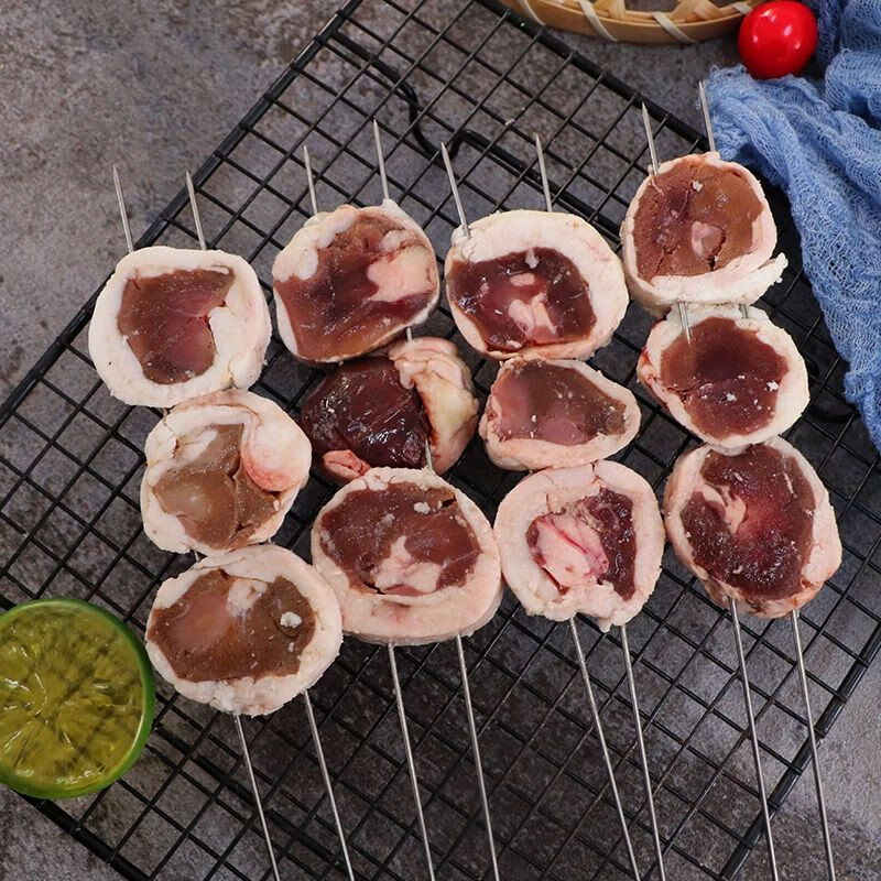 羊腰子串10个烧烤食材羊肉串半成品冷冻羊肾串户外烧烤诺斯食美羊肉串