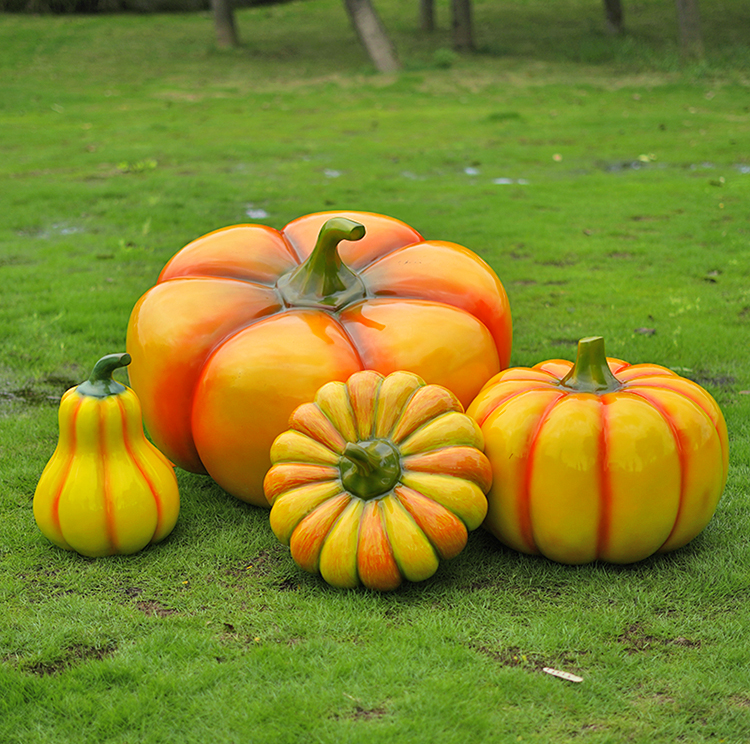 大型仿真水果蔬菜雕塑采摘园农场草莓造型农产品装饰南瓜摆件模型白