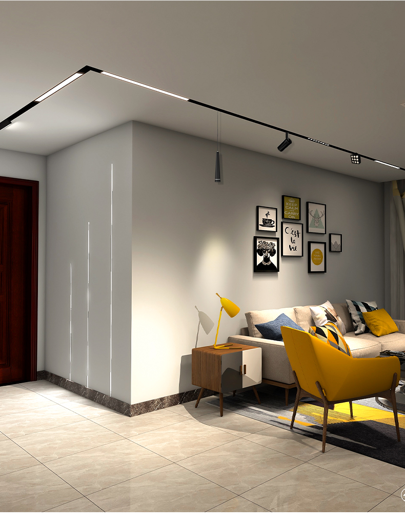 灯嵌入式智能led射灯家用无主灯客厅照明暗藏导轨灯明装磁吸射灯b款