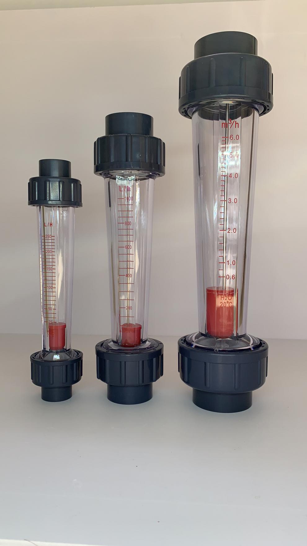 lzs-塑料转子浮子管道式流量计dn15-40液体水 流量精准加厚耐腐蚀