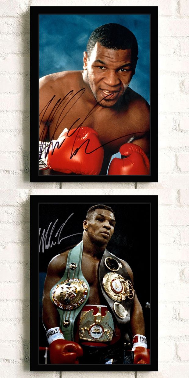 健身海报 拳王迈克泰森海报拳击格斗搏击散打装饰挂画励志健身运动