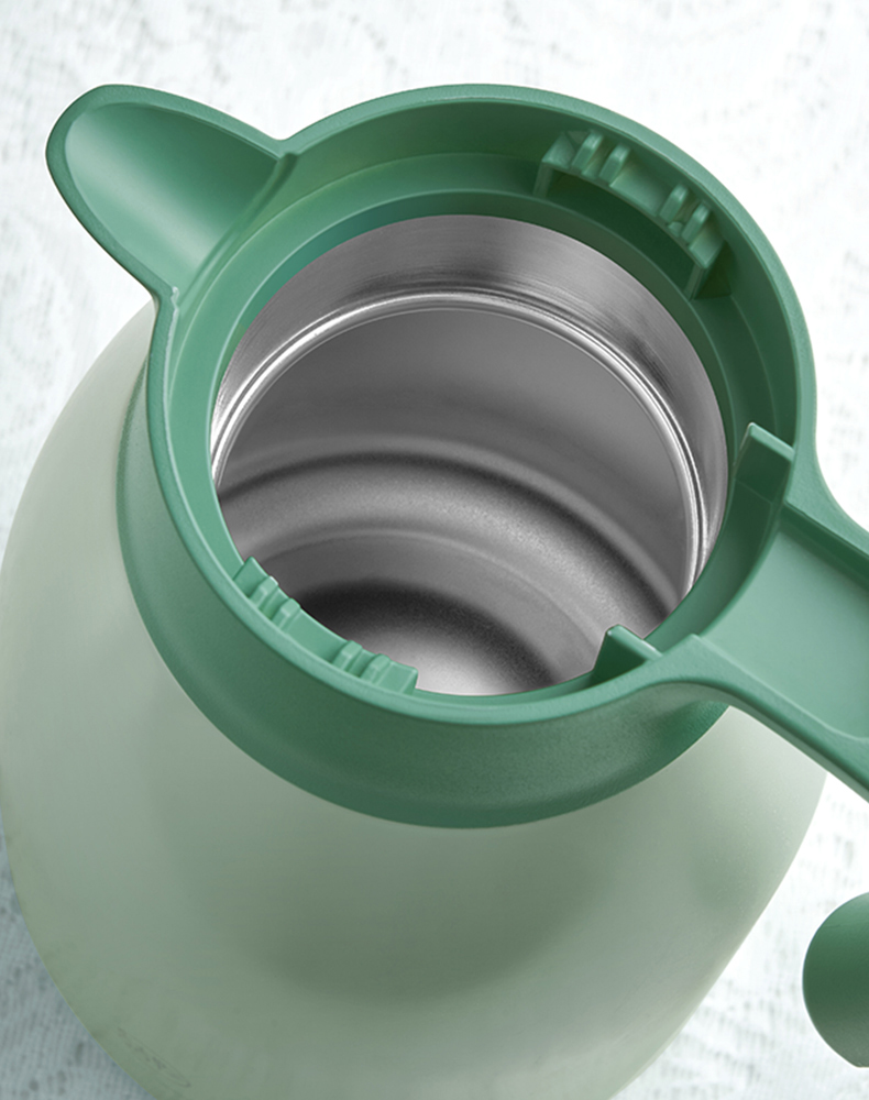 不锈钢热水瓶保温瓶暖水壶暖壶小型便携304不锈钢内胆保温壶奶白色