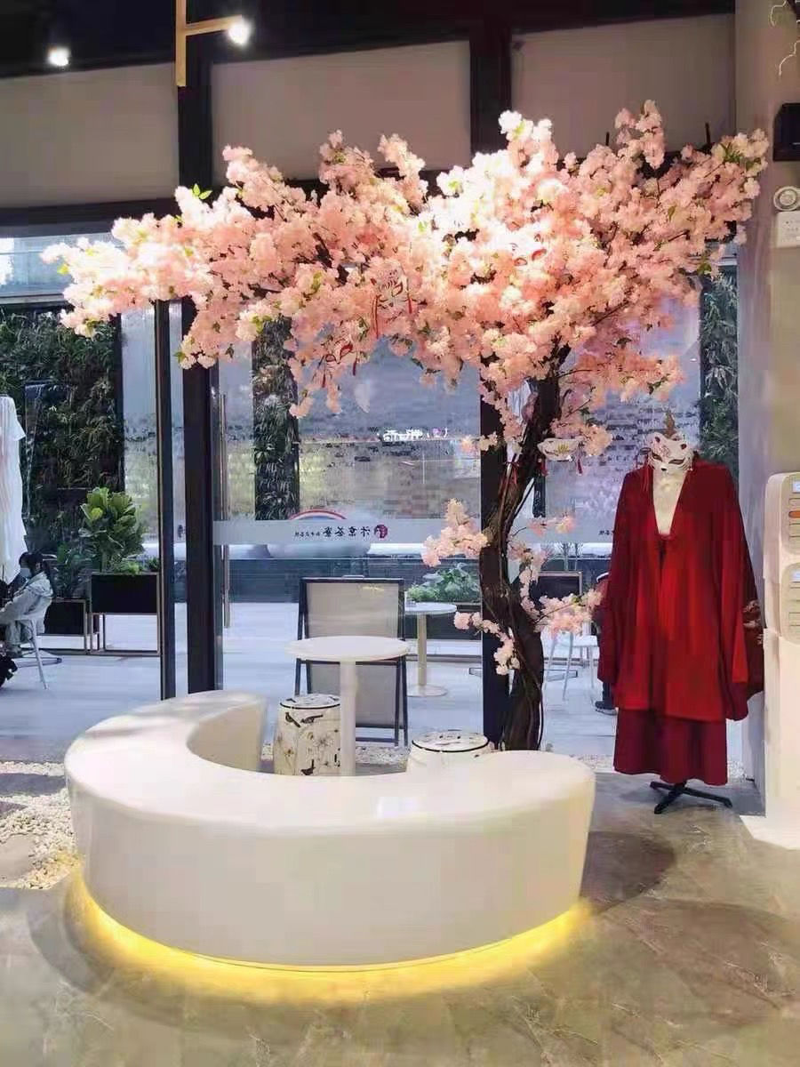 【现货直发】仿真樱花树室内落地仿真花摆件大型仿真桃花树客厅假花