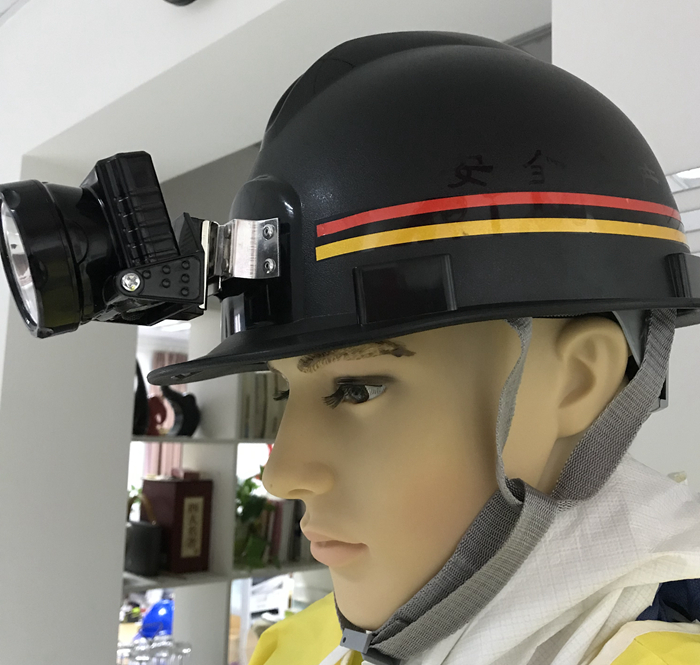 定制适用矿全帽井下作业头盔带头灯矿灯劳保防砸帽反光条国标单红色矿