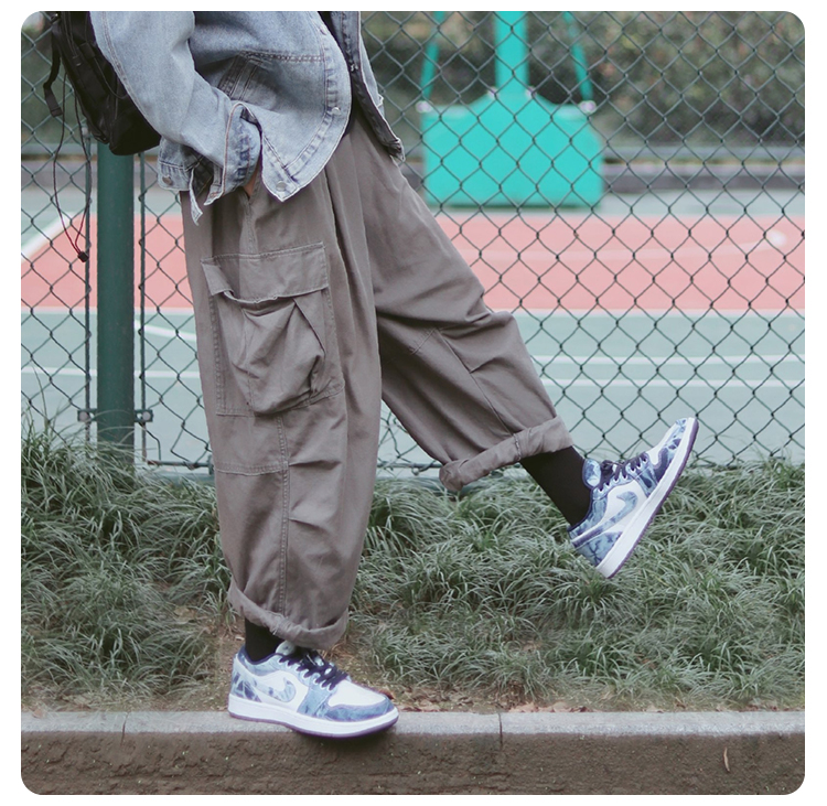 air jordan aj1 low 低帮 水洗丹宁牛仔蓝 休闲篮球鞋cz8455-100 cz