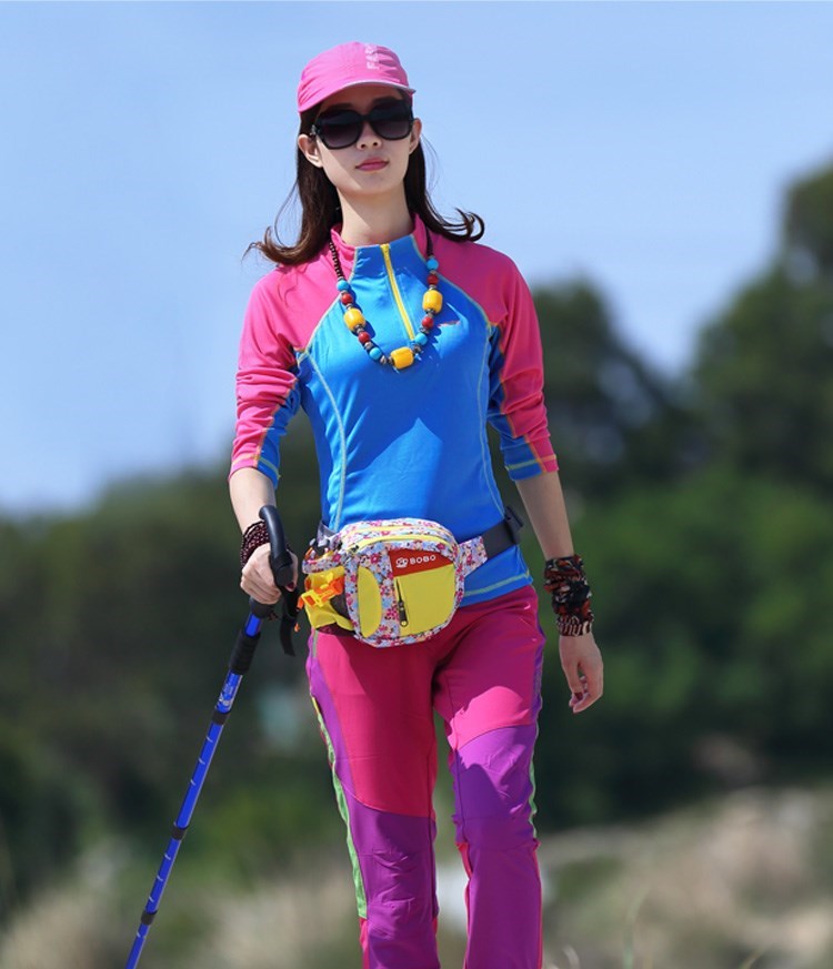 【品牌】女装户外运动套装休闲速干衣长袖登山服装女夏季薄款透气徒步