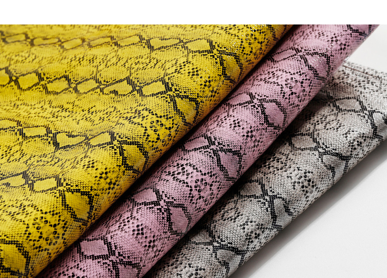 dplay德帕拉新款黄色蟒纹pu皮中长款包臀修身一步裙