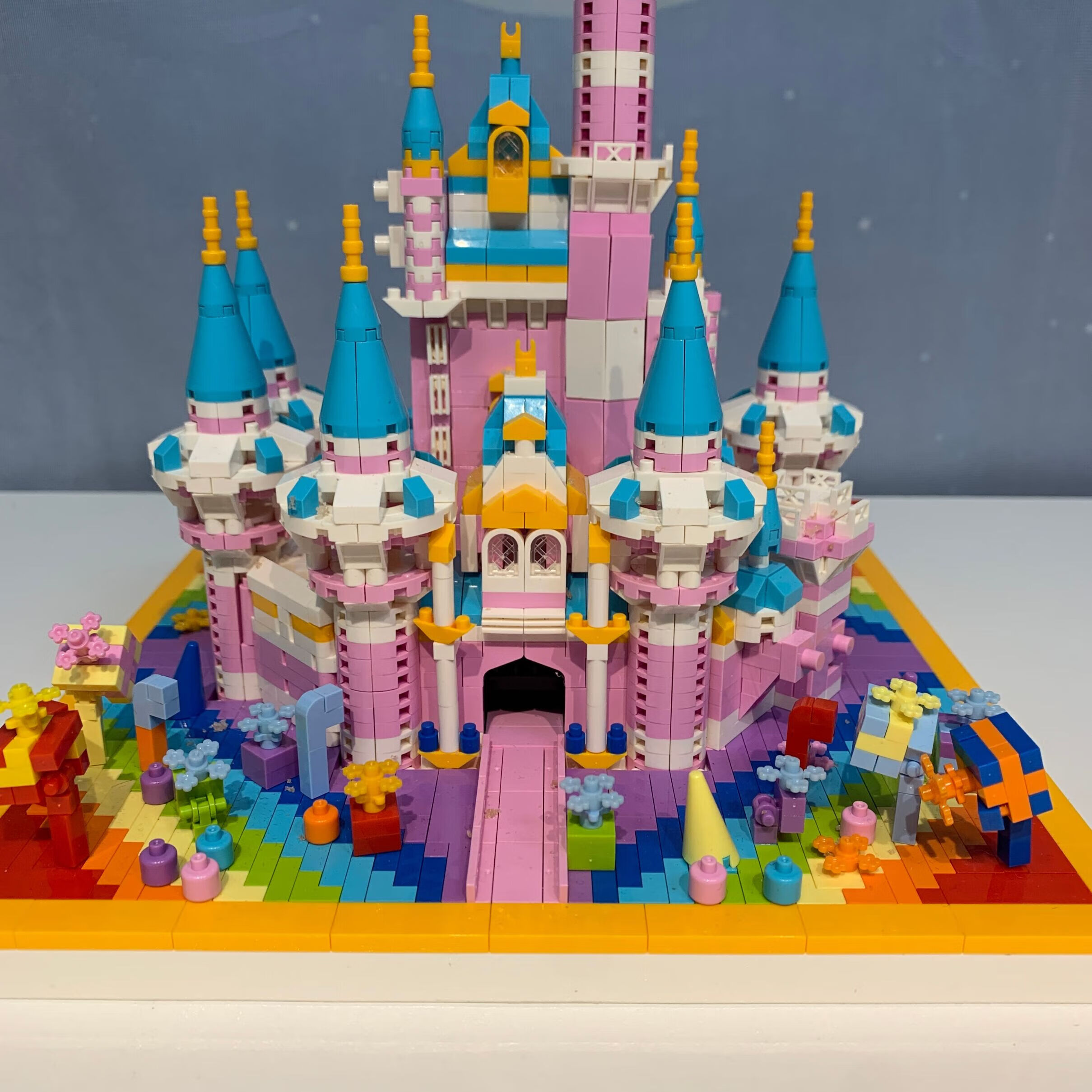 牧奈斯(munaisi)公主城堡女生积木独角兽拼图女孩系列拼装儿童玩具