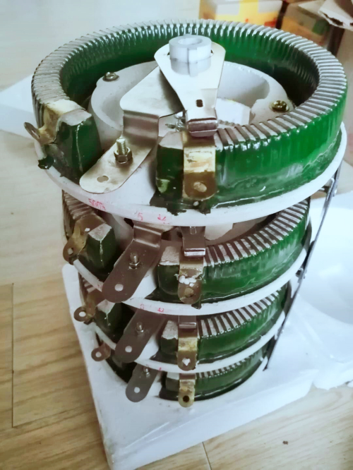 大功率bc1负载瓷圆盘旋钮滑动变阻器可调电阻器25w50w100w300w500 5r
