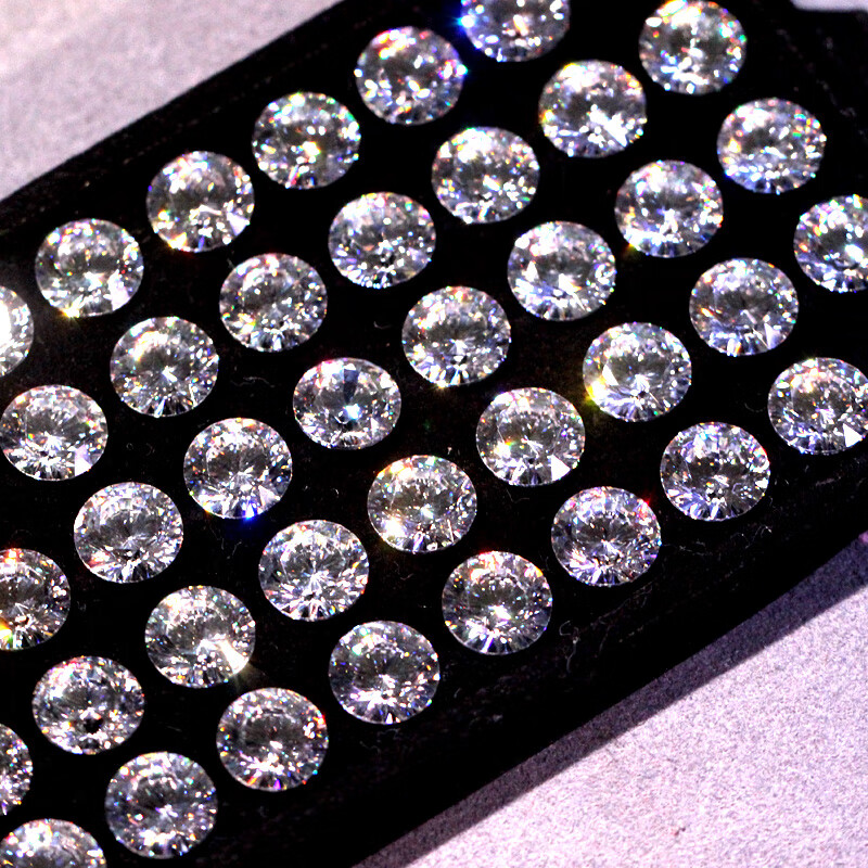 16心16箭白钻石美国锆石瑞士钻进口闪亮火彩钻戒面粉熔裸石裸钻未镶嵌