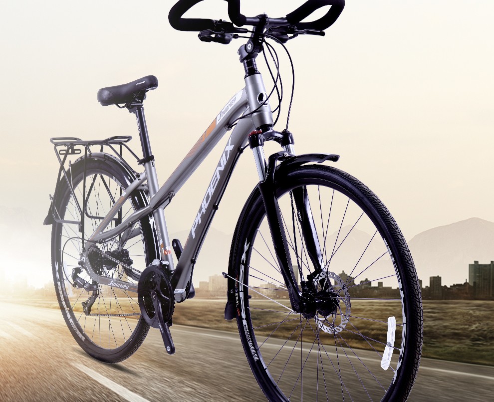 凤凰(phoenix)旅行山地自行车男女公路车变速休闲单车洗衣舞传统光学