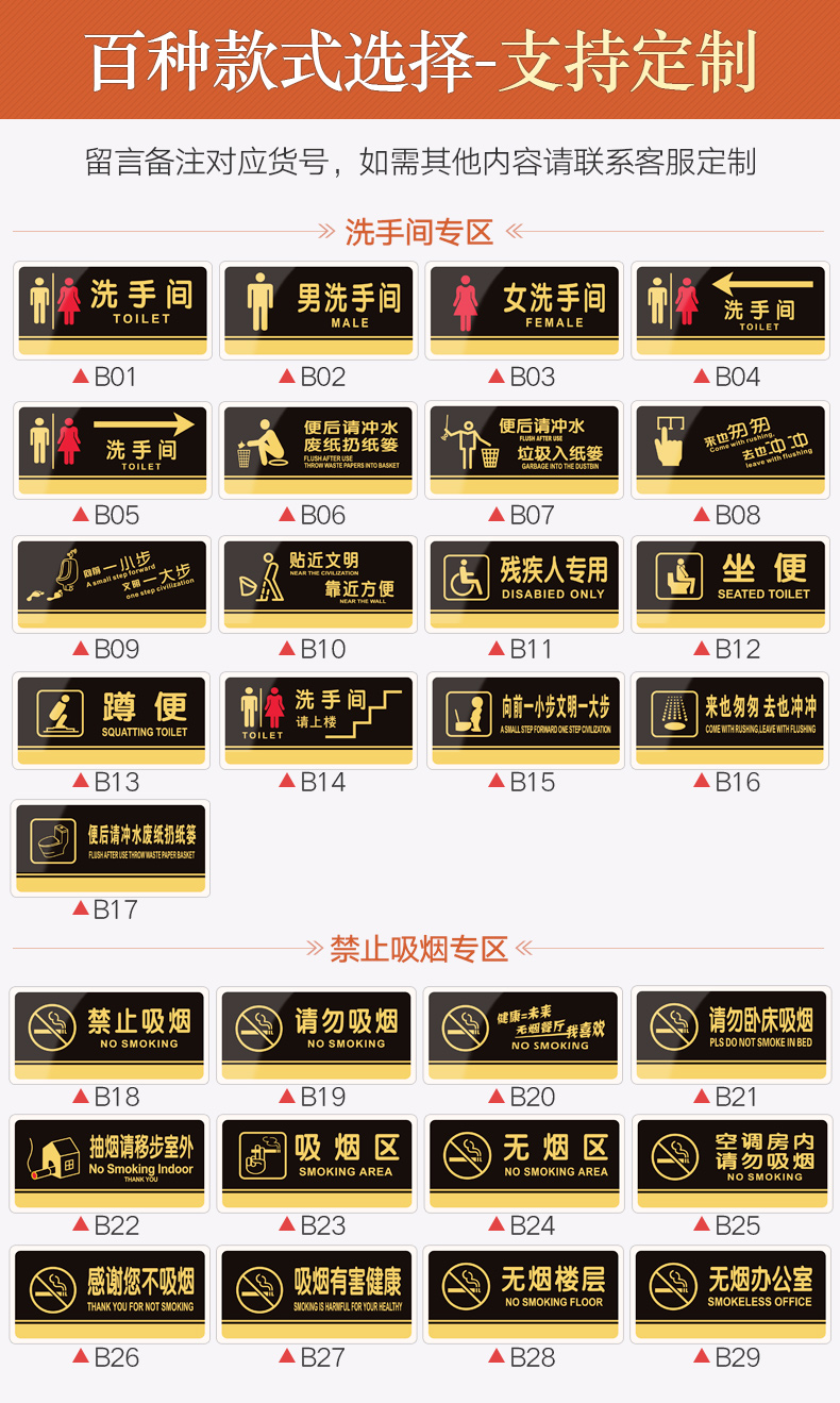 牌亚克力门牌标牌指示牌电子监控标识牌标示牌标志牌贴纸警示牌告示牌