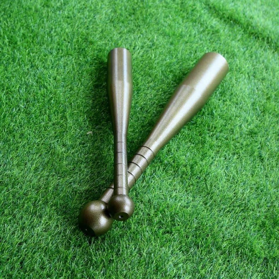 棒铃clubbell伊朗棒钢制棒球格斗力量综合体能健身训练红色4kg