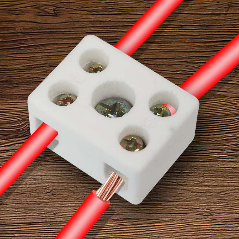 陶瓷接线端子耐高温接线柱高频二进二出对接电线接线器电炉耐热三进三