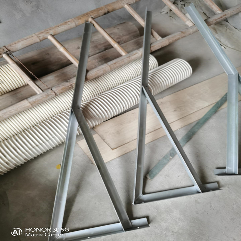 定制加厚角铁支架80度雨棚斜三角架托架阳台水雨挡镀锌定做 3*3热镀锌