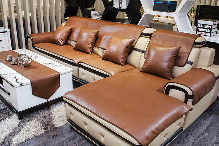 皮沙发垫套防滑免洗隔尿四季通用欧式定做贵妃布艺坐垫子全包水洗皮