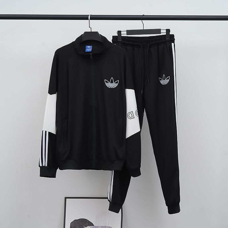 adidas阿迪达斯三叶草运动服套装女休闲时尚春秋2021年新款宽松韩版