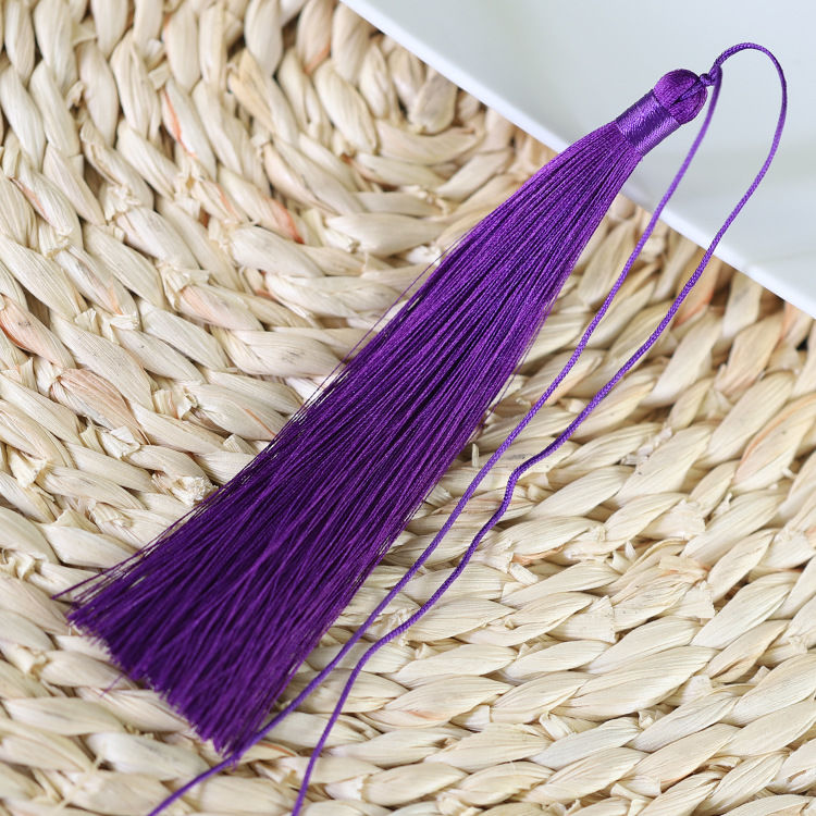 新款15cm中国结流苏穗子挂件苏绣细线流苏穗子吊坠灯笼小吊穗蓝色10个