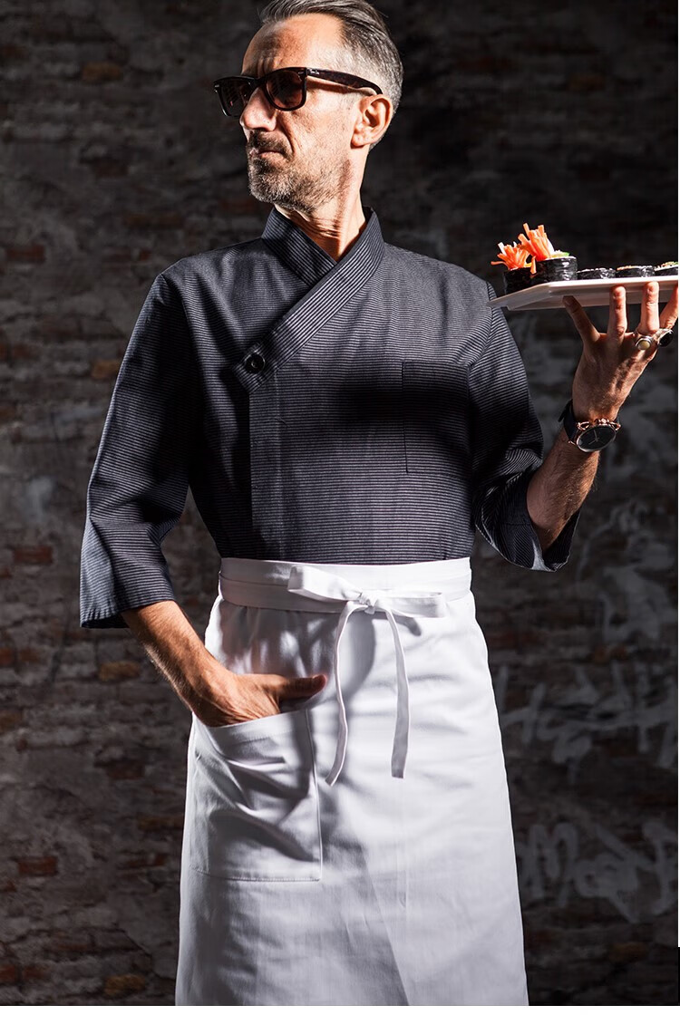 日式厨师服新疆棉厨师工作服男料理餐饮工作服日料店工作装料理服