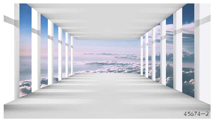 3d立体视觉延伸显大空间壁纸北欧简约客厅墙纸工作室餐厅直播壁布 5d