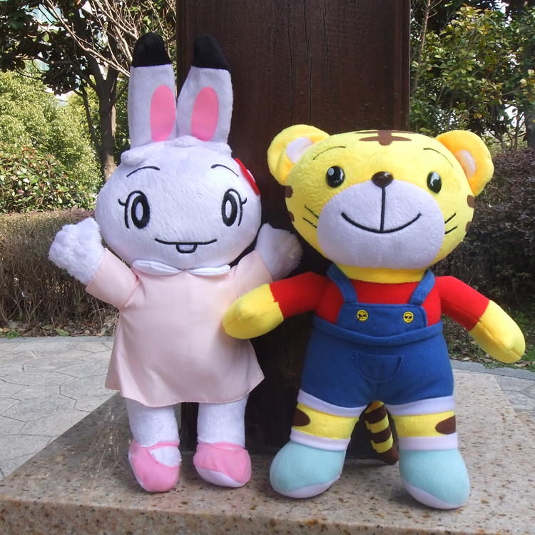 巧小虎玩偶毛绒玩具小花妹妹公仔桃乐比手偶公仔布娃娃小花玩具女孩