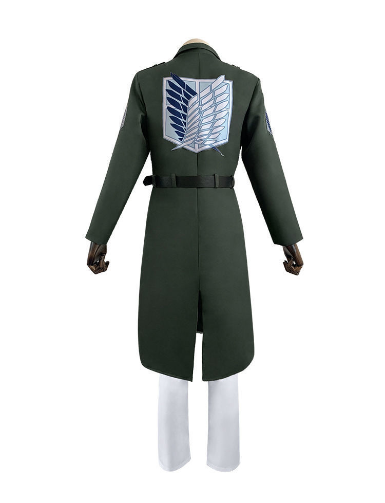 进击的巨人cos服第三季调查兵团团服长款军绿色大衣cosplay可日常