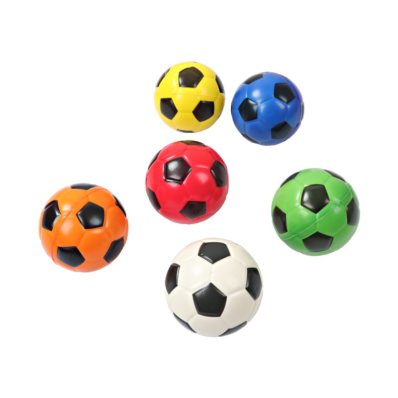 BE BE BE BE Kindergarten Mini Cartoon Ball Sponge Ball Children's Toys Foam pu Soft Solid Release and Stress Relief Hand-held Colorful Football [12-piece set] thumbnail 4