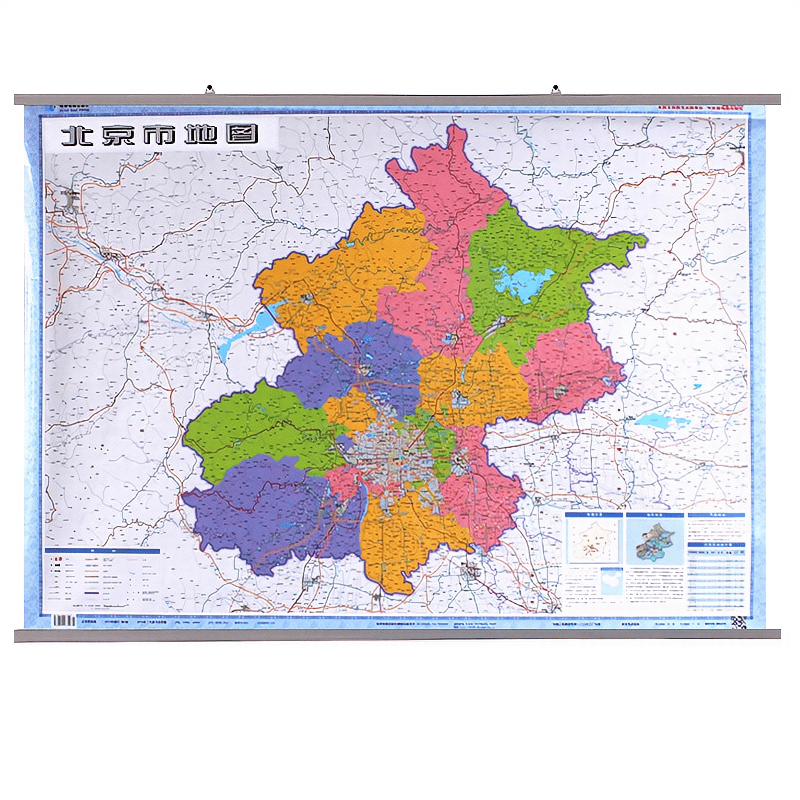 北京市地图挂图新版11米x08米中国行政图34分省系2020升级加厚1108米